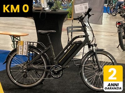 City E-bike 26x2" 36V 18.2Ah - freni idraulici - autonomia 50-90 km - usata km0 roma biciclette elettrica olandese - da fiera esposizione