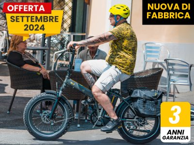 FAT ebike pieghevole 20x4" 48V 20Ah freni idraulici - autonomia 75-105 km - Pieghevole